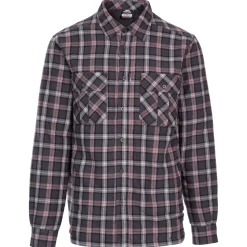 Clearance Trespass Fleece Skjorte Til Herre - Rapeseed - Gra