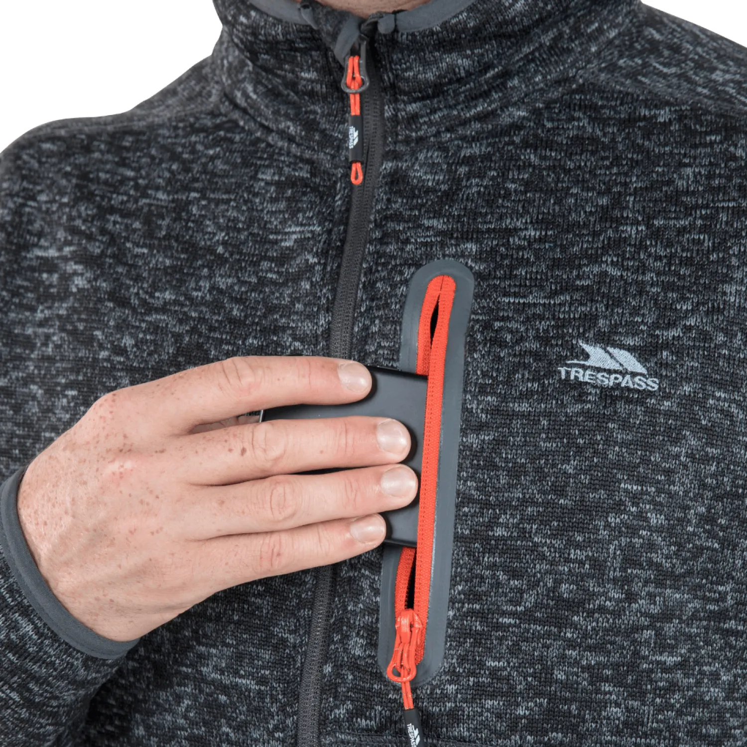 Shop Trespass Fleecetroje Herre - Bingham - Morkegra