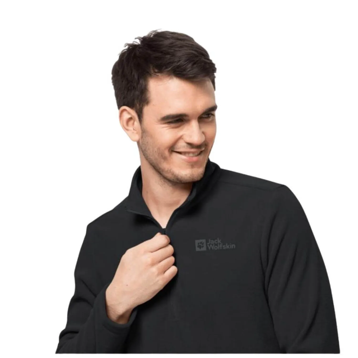 Online Jack Wolfskin Fleecetroje Til Herre - Taunus Hz M - Sort