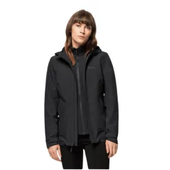 Shop Jack Wolfskin Jakke Til Dame - Moonrise 3-In-1 Jkt W - Sort