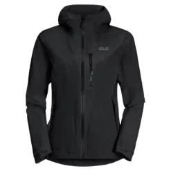 Clearance Jack Wolfskin Jakke Til Dame - Go Hike Jacket W - Sort