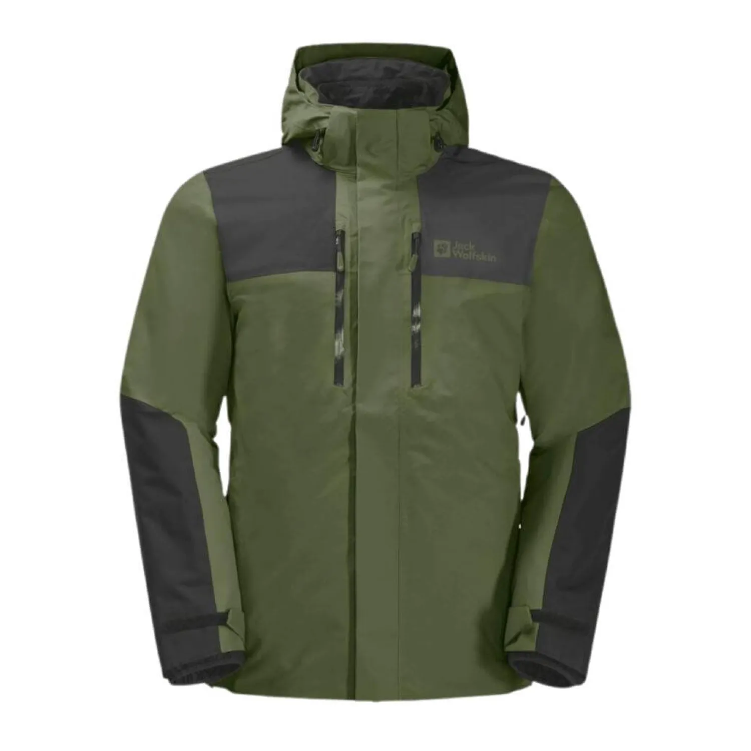 Flash Sale Jack Wolfskin Jakke Til Herre - Jasper 3-In-1 Jacket M - Gron