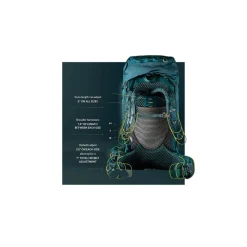 New Gregory Kvinderygsaek - Deva - 70 Liter - Gra