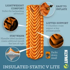 Best Sale Klymit Letvaegtig Liggeunderlag - Insulated Static V Lite