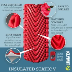 Cheap Klymit Liggeunderlag - Insulated Static V Luxe - Bred