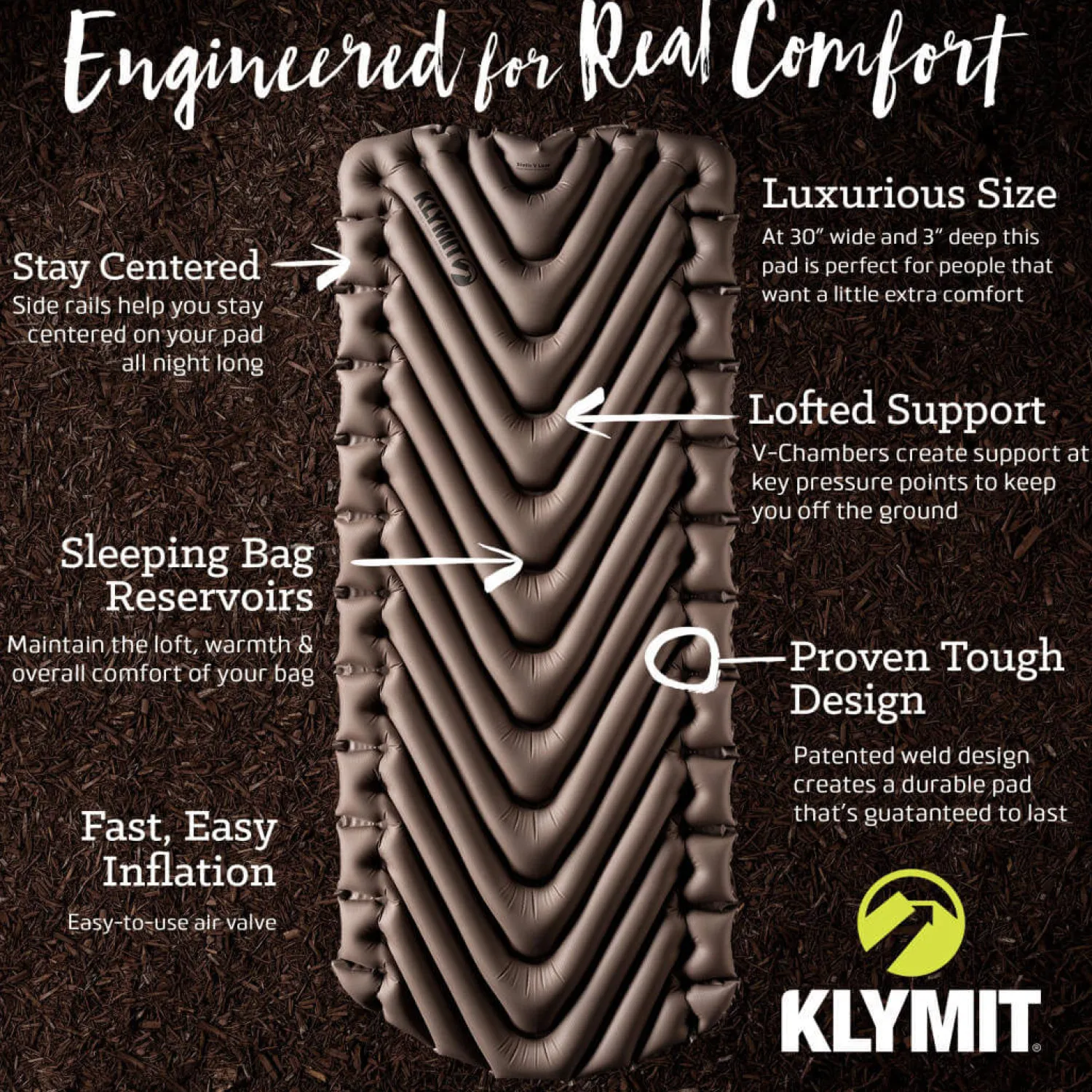 Hot Klymit Liggeunderlag - Static V Luxe - Bred