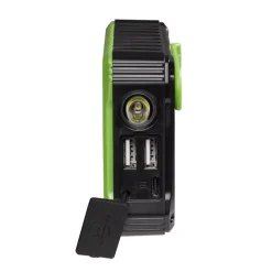 Outlet Denver Powerbank - 10.000 Mah - Solceller Og Dynamo