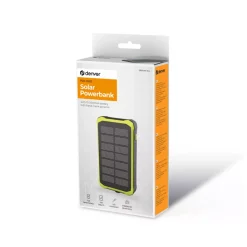 Outlet Denver Powerbank - 10.000 Mah - Solceller Og Dynamo