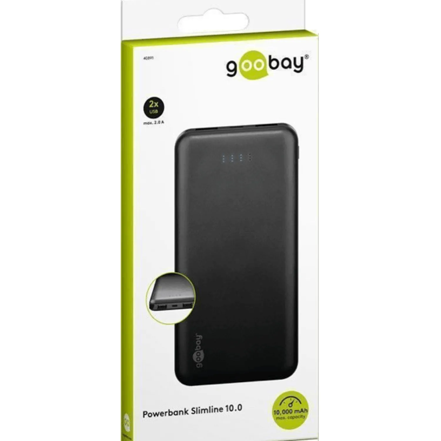 Store Goobay Powerbank 10000Mah - Slim