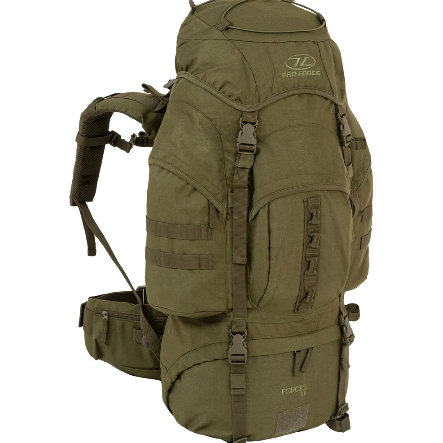 Fashion Highlander Pro Force Rygsaek - 66 Liter - Gron