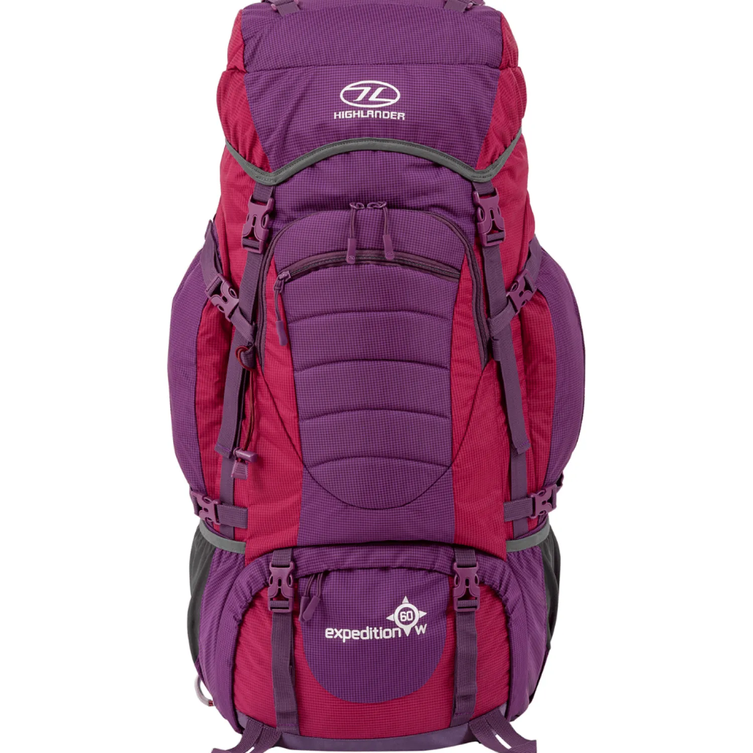 Store Highlander Rygsaek Til Kvinder - Expedition - 60 Liter - Lilla