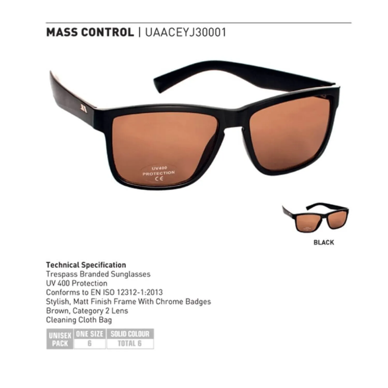 Clearance Trespass Solbriller - Mass Control
