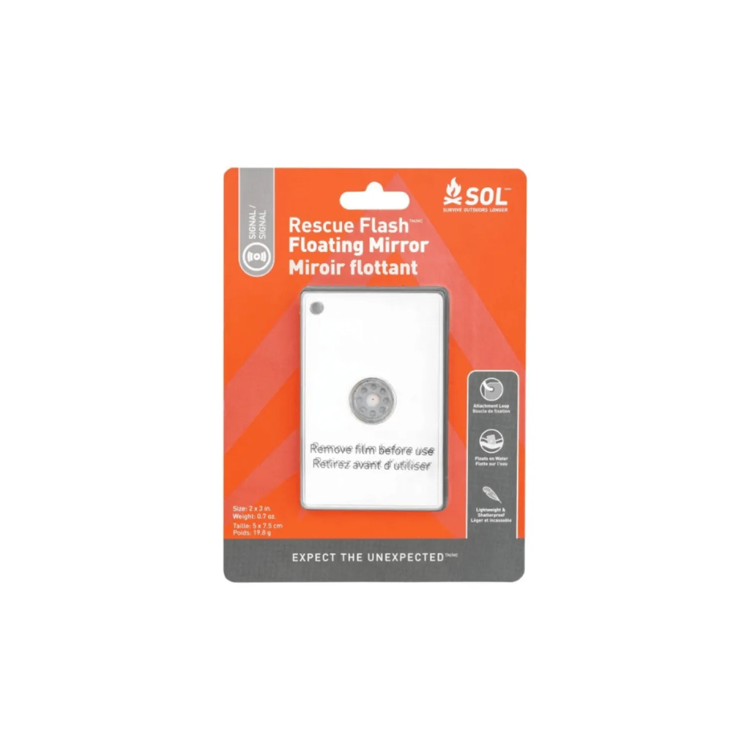 Outlet SOL Sos Spejl - Rescue Flash Floating Mirror