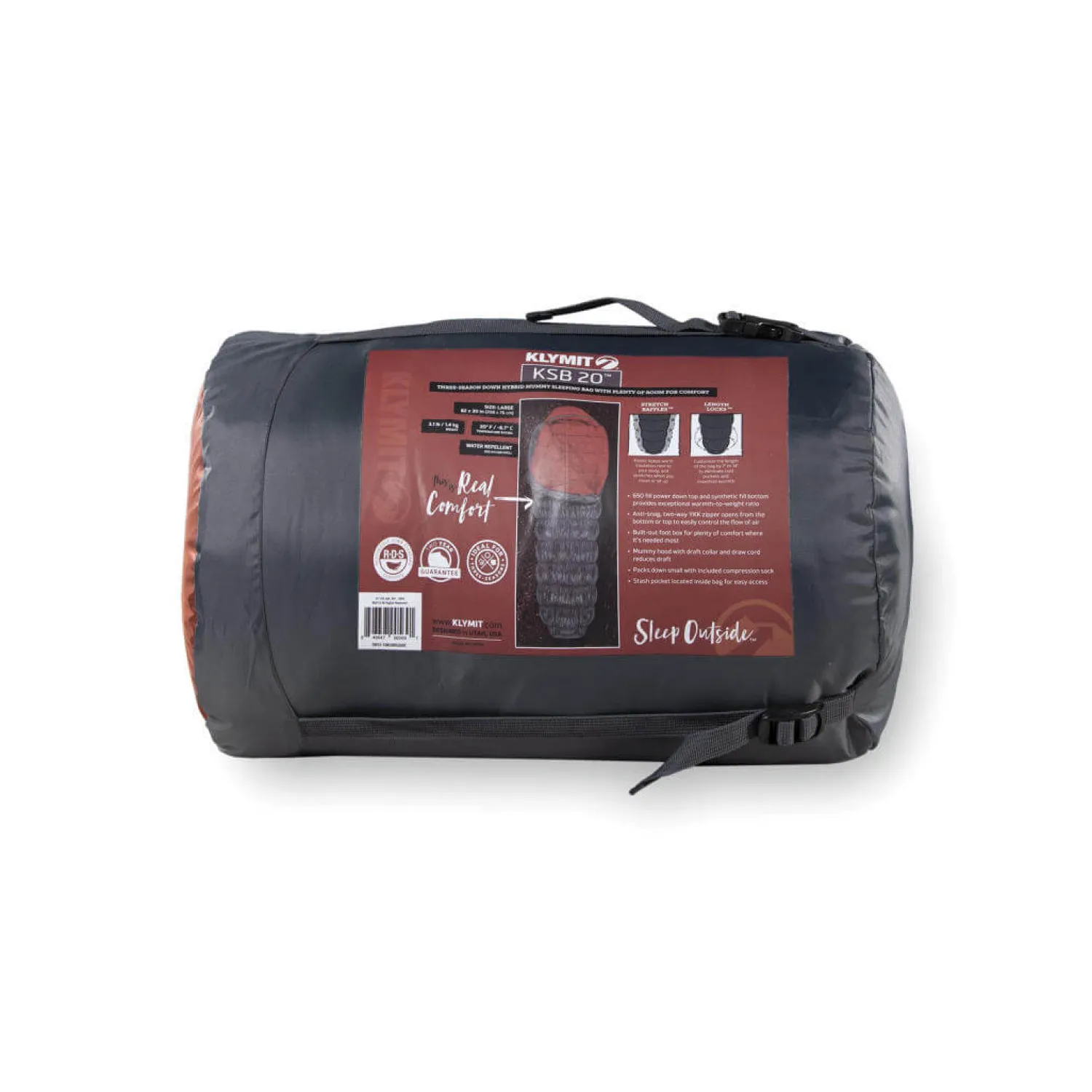 Cheap Klymit Sovepose - Ksb 20 - Dunsovepose - 3-4 Saesoner