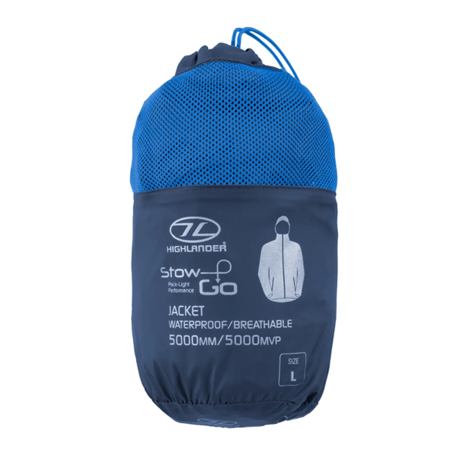 Store Highlander Stow&Go Jakke - Vandtaet - Bla