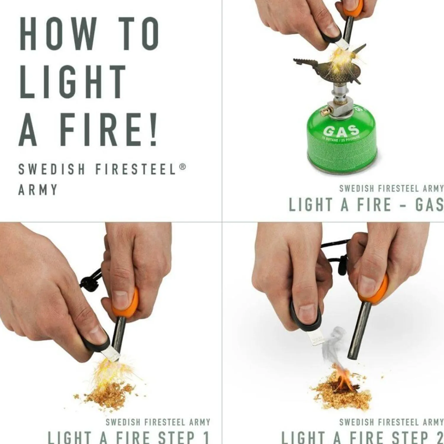 Cheap Light My Fire Taendstal - Firesteel Bio - Sort