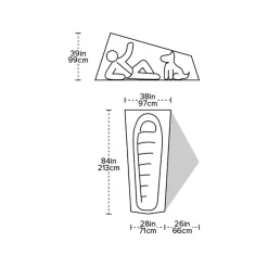 Store Big Agnes Telt - Tiger Wall Ul1 Solution Dye - 1 Person - Ultra-Letvaegtig