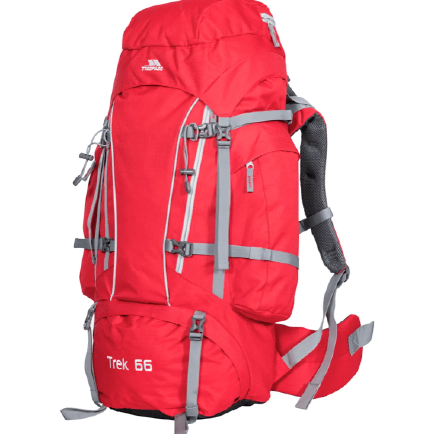 Online Trespass Trek Rygsaek - 66 Liter - Rod