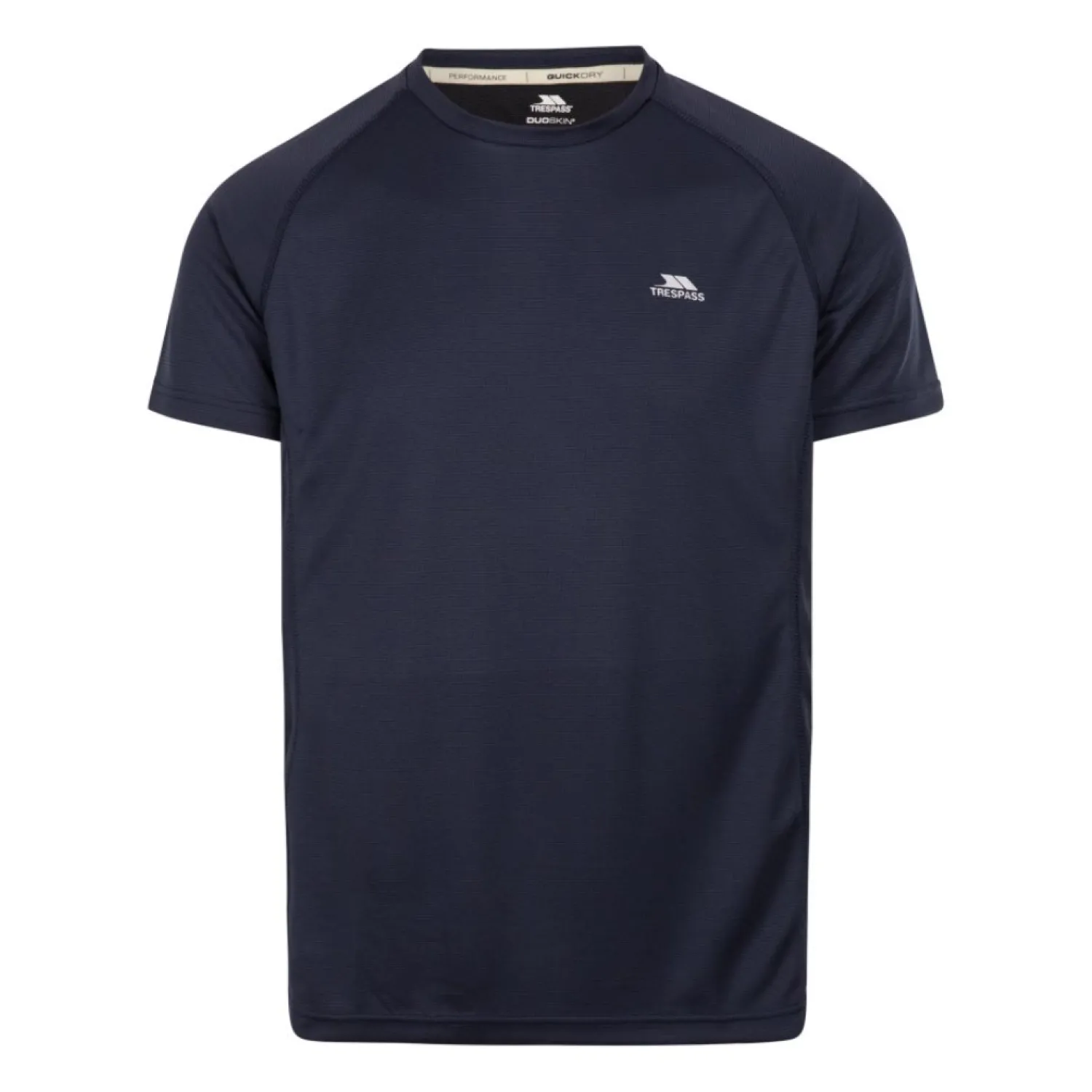 Fashion Trespass T-Shirt Herre - Nils Quick-Dry - Bla