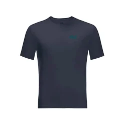 Sale Jack Wolfskin T-Shirt Til Herre - Tech T M - Bla