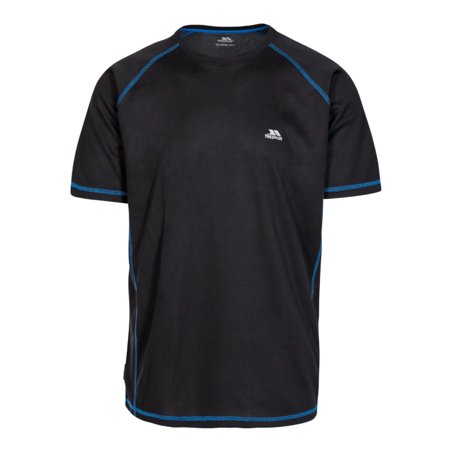 New Trespass T-Shirt Til Maend - Albert - Sort (Kun Small Tilbage)